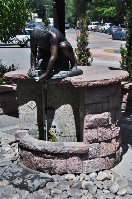 a mineral spring